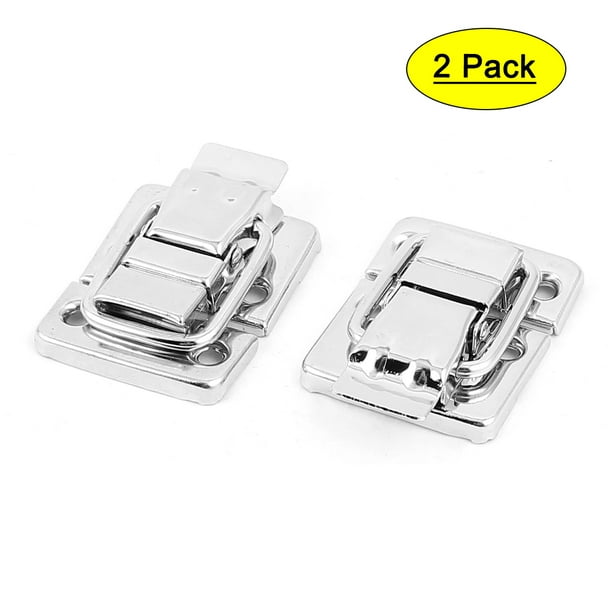 2x TOGGLE CATCHES Bright Zinc Plated Latches Suitcase Box Chest DJ Case Clasps 